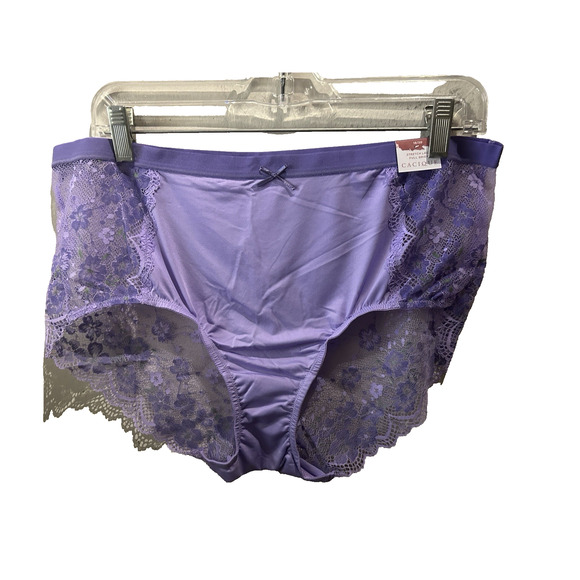 NWT Lane Bryant Violet Purple Sheer Lace Full Brief Panties in Size 1X 18 20 - Picture 1 of 6